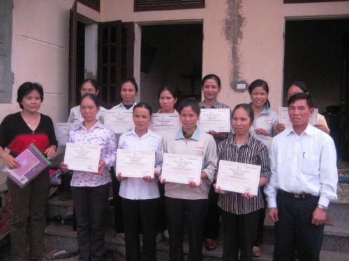List of PGS organic producer groups in Luong Son and Thanh Xuan Inter-groups