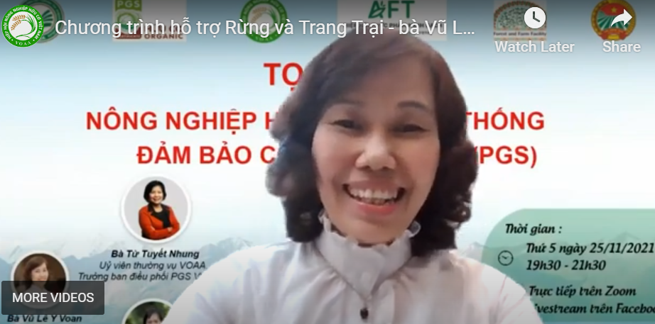 Forest and Farm Facility Program – Ms. Vu Le Y Voan – Senior Expert, Forest and Farm Facility Program (B1)