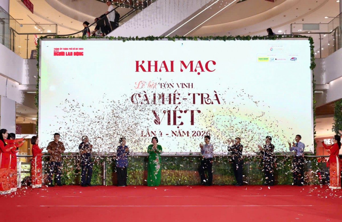 Official opening of the "Celebrating Vietnamese Coffee - Tea" Festival - Photo: NLD