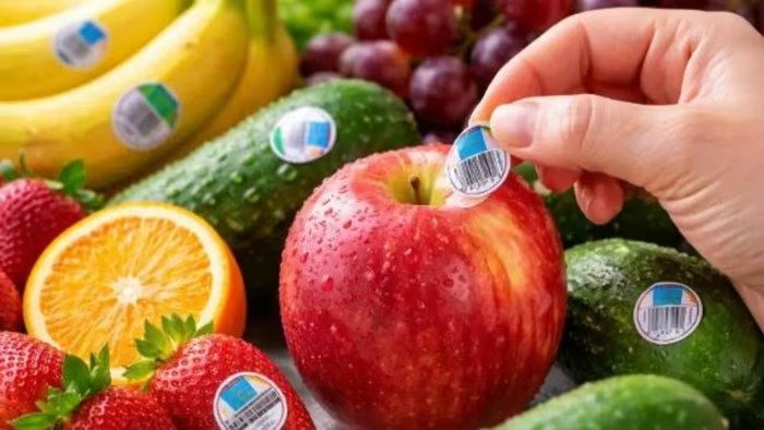 Fruit stickers may seem harmless, but they could pose potential health risks