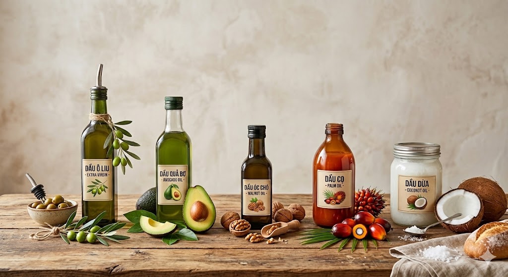 Prioritize cooking oils rich in unsaturated fats and limit oils high in saturated fats. AI illustration